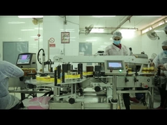 Automatische Hochgeschwindigkeitsmaschine zur Etikettierung von Glasflaschen mit zwei Seiten