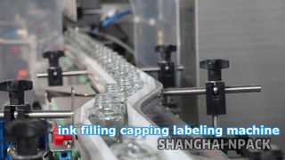 automatic high speed ink filling machine ink  production line for glass jar
