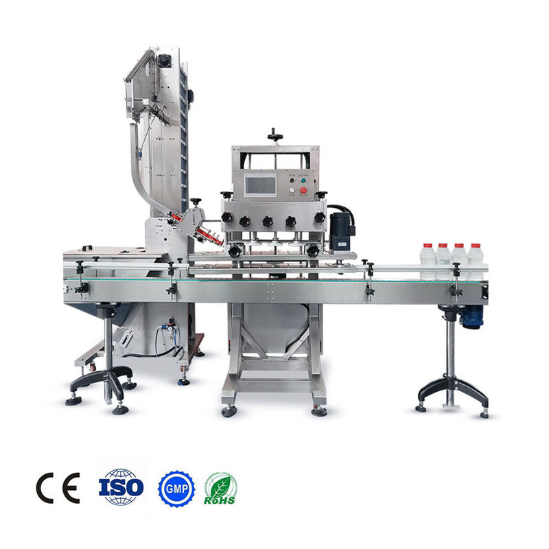 Automatic 6 Wheel Screw linear bottle capping machine