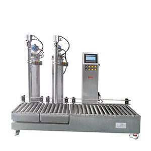 Automatic Liquid Detergent Drum Filling Machine With Two Nozzles Weighing Filling System