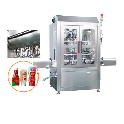 20 Ltr Automatische Viskose Flüssigkeit Kosmetische Marmelade Glasglasflaschenfüllmaschine mit Heizung und Mischen