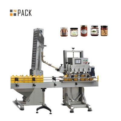 Automatische 6-Rad-Glasflaschenverschlussversiegelung Verpackungsmaschine mit Verschluss-Fütterung