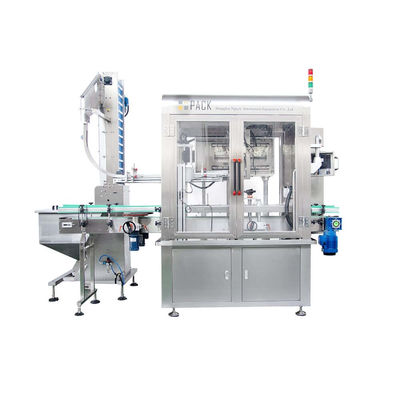 Vollautomatische Schraubverschlussmaschine mit Versorgungssystem für die Bewegung des Verschlusskopfes