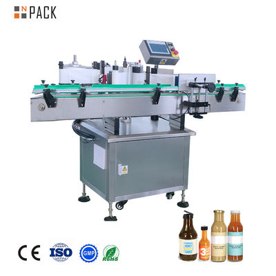NPACK 40-150 PCS/Min Automatische vertikale runde Flaschenkennzeichnungsmaschine für Kunststoffflaschen für Haustiere